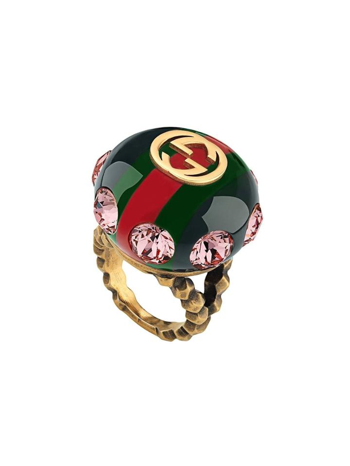 Gucci Vintage Web Ring - Green