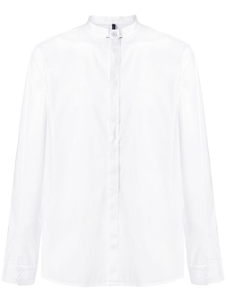 Transit Mandarin Collar Shirt - White