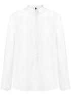 Transit Mandarin Collar Shirt - White