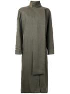 Christopher Esber Hunter Coat, Women's, Size: 8, Green, Silk/cotton/linen/flax