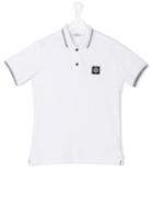 Stone Island Junior - Classic Polo Shirt - Kids - Cotton/spandex/elastane - 14 Yrs, White