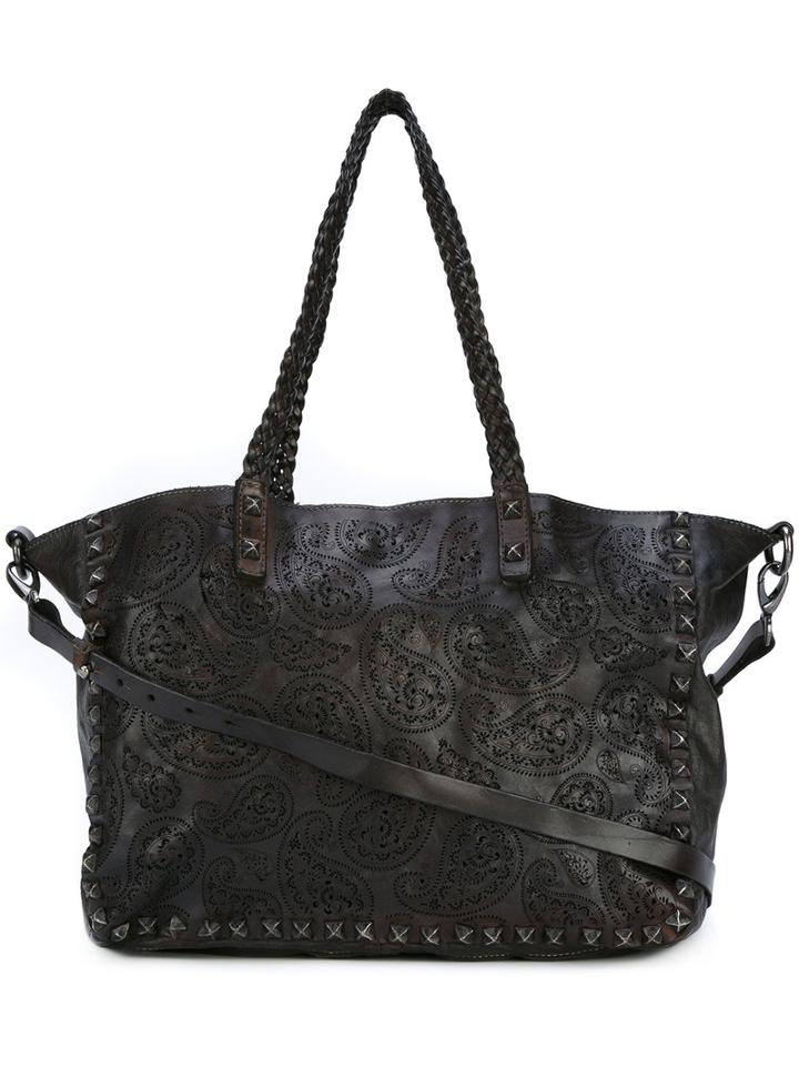 Giorgio Brato Stud-embellished Tote, Women's, Black, Leather