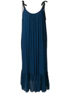 Roberto Collina Long Flared Dress - Blue