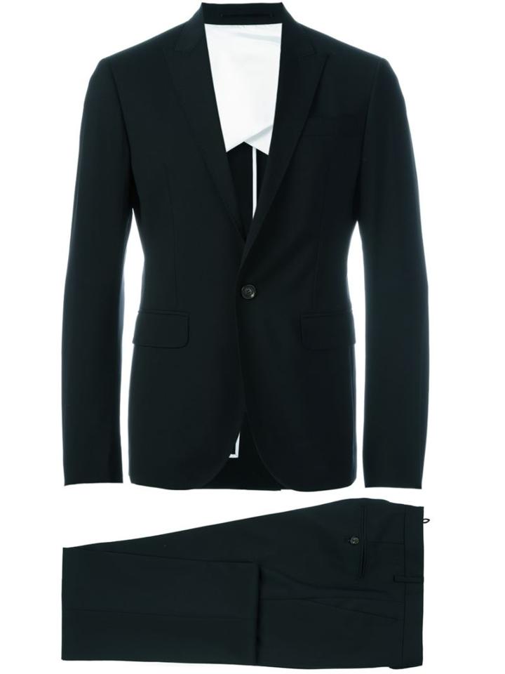 Dsquared2 'capri' Suit, Men's, Size: 52, Black, Cotton/polyester/spandex/elastane/virgin Wool
