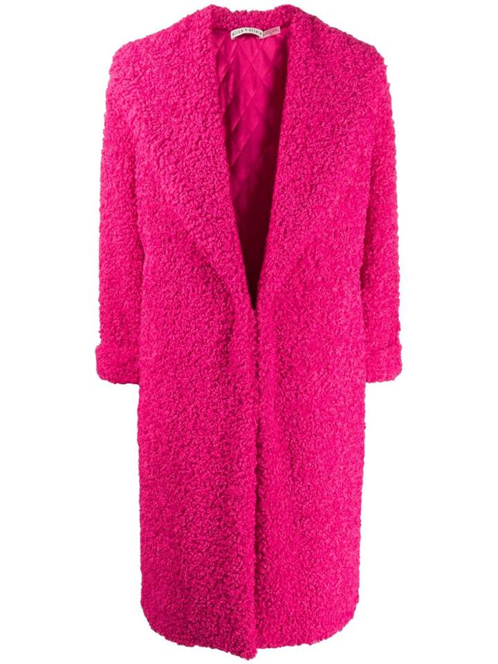 Alice+olivia Oversized Textured Coat - Pink
