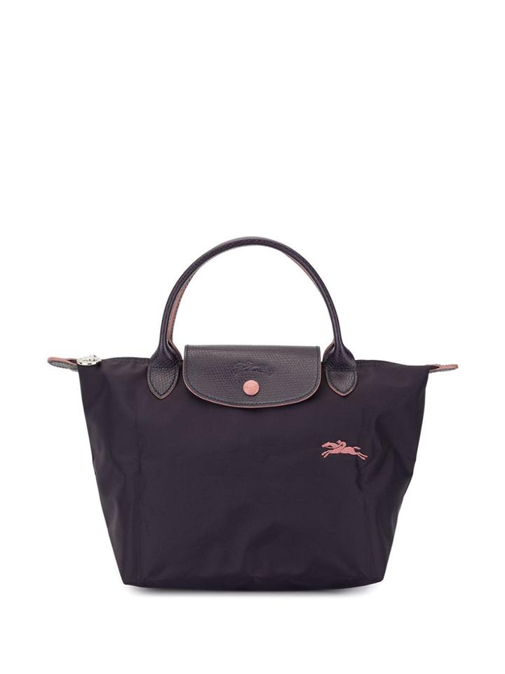 Longchamp Top Handle Tote - Purple