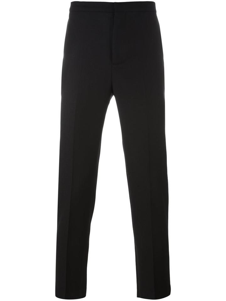 Golden Goose Deluxe Brand Slim Tailored Trousers, Men's, Size: Large, Black, Cotton/polyester/virgin Wool