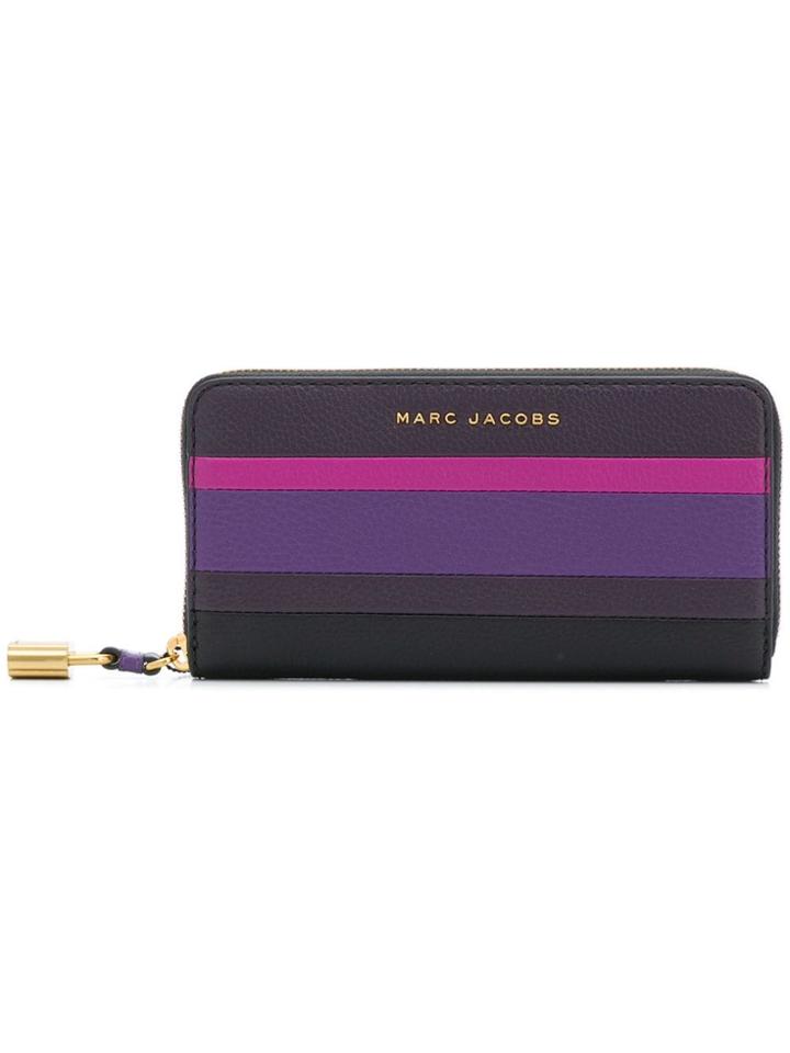 Marc Jacobs Panelled Zip Purse - Pink & Purple