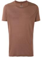 Rick Owens - Round Neck T-shirt - Men - Silk/viscose - M, Brown, Silk/viscose