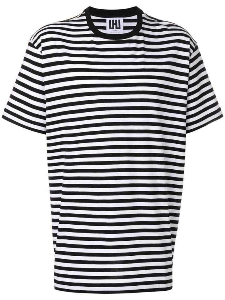 Les Hommes Striped T-shirt - White