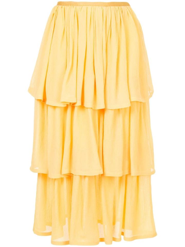 Maryam Nassir Zadeh Three-tier Skirt - Yellow