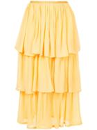 Maryam Nassir Zadeh Three-tier Skirt - Yellow