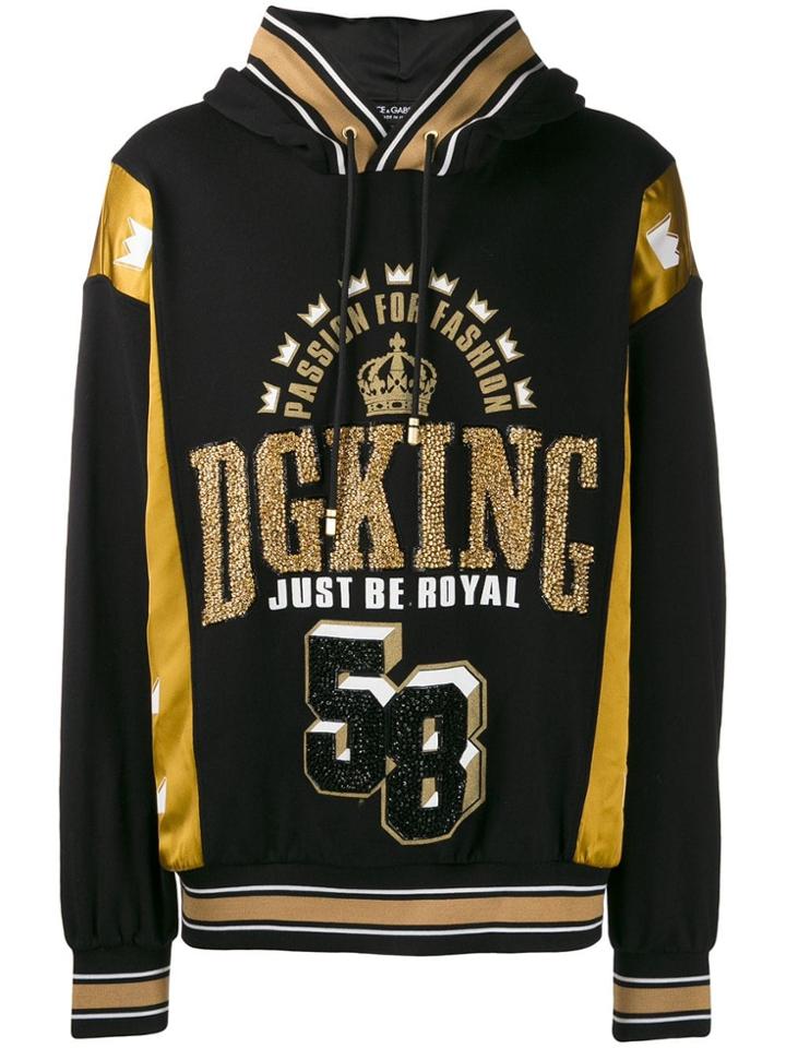 Dolce & Gabbana Graphic Print Hoodie - Black