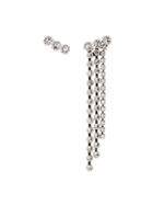 Isabel Marant Silver-tone Crystal-embellished Drop Earrings - Metallic