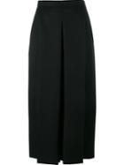 Alexander Mcqueen Wide Leg Cropped Jeans, Women's, Size: 38, Black, Virgin Wool