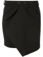 Materiel Belted Asymmetric Skirt - Black