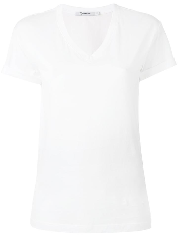 T By Alexander Wang V-neck T-shirt - White