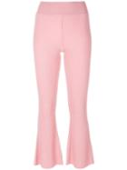 Cashmere In Love Cashmere Candiss Flared Knit Trousers - Pink