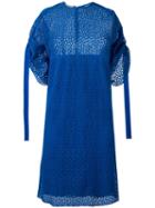 Nina Ricci - Perforated Dress - Women - Silk - 36, Women's, Blue, Silk