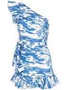 Reformation Summer Print Mini Dress - Blue