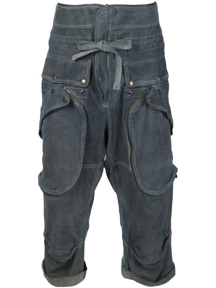 Faith Connexion Drop-crotch Shorts - Green