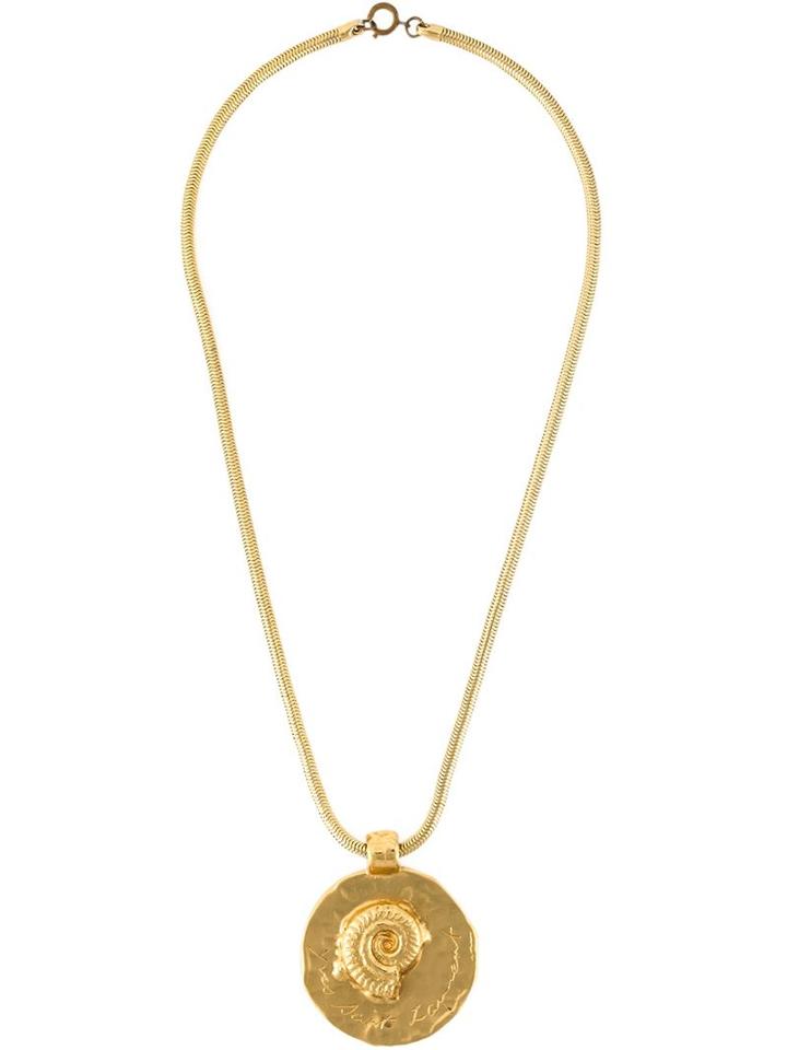 Yves Saint Laurent Vintage Shell Pendant, Women's, Metallic