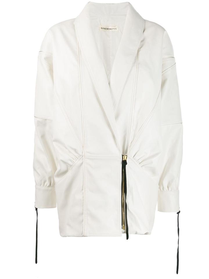 Nineminutes Nine Minutes Thevirgoleather Bianco Pelle - White