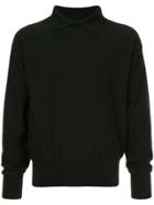 Lemaire Boxy Collared Sweater - Black