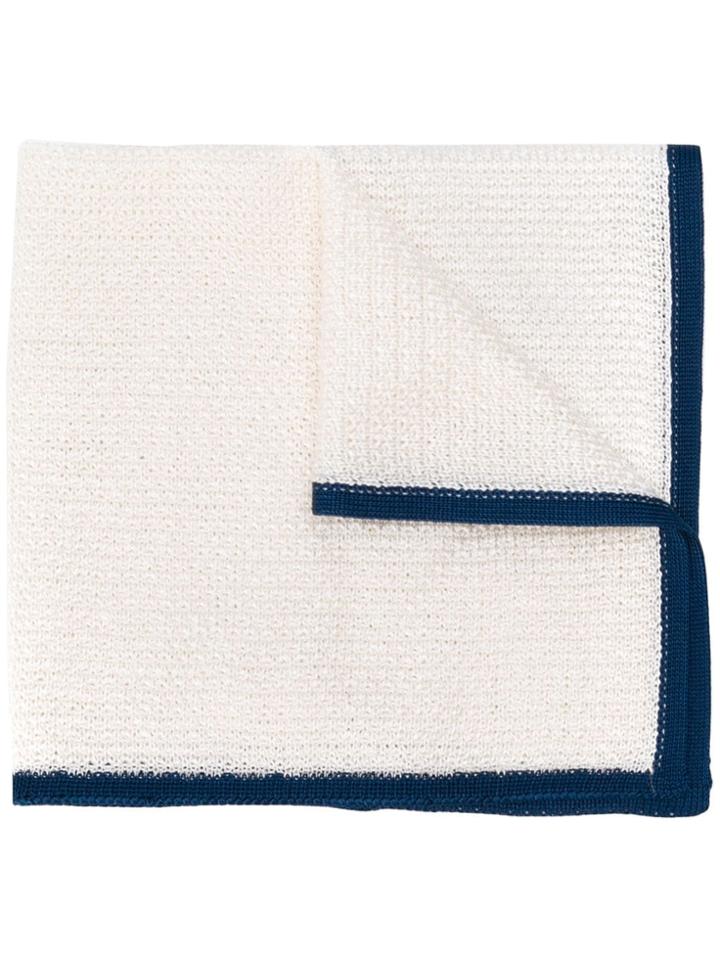 Lardini Textured Scarf - White