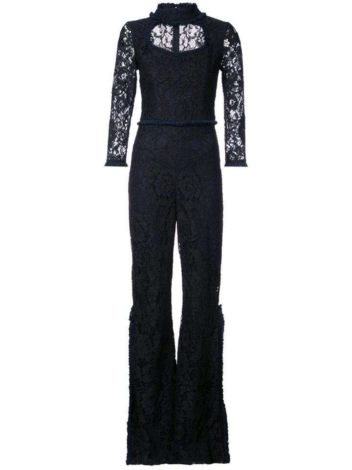 Alexis Debra Lace Jumpsuit - Black