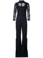 Alexis Debra Lace Jumpsuit - Black