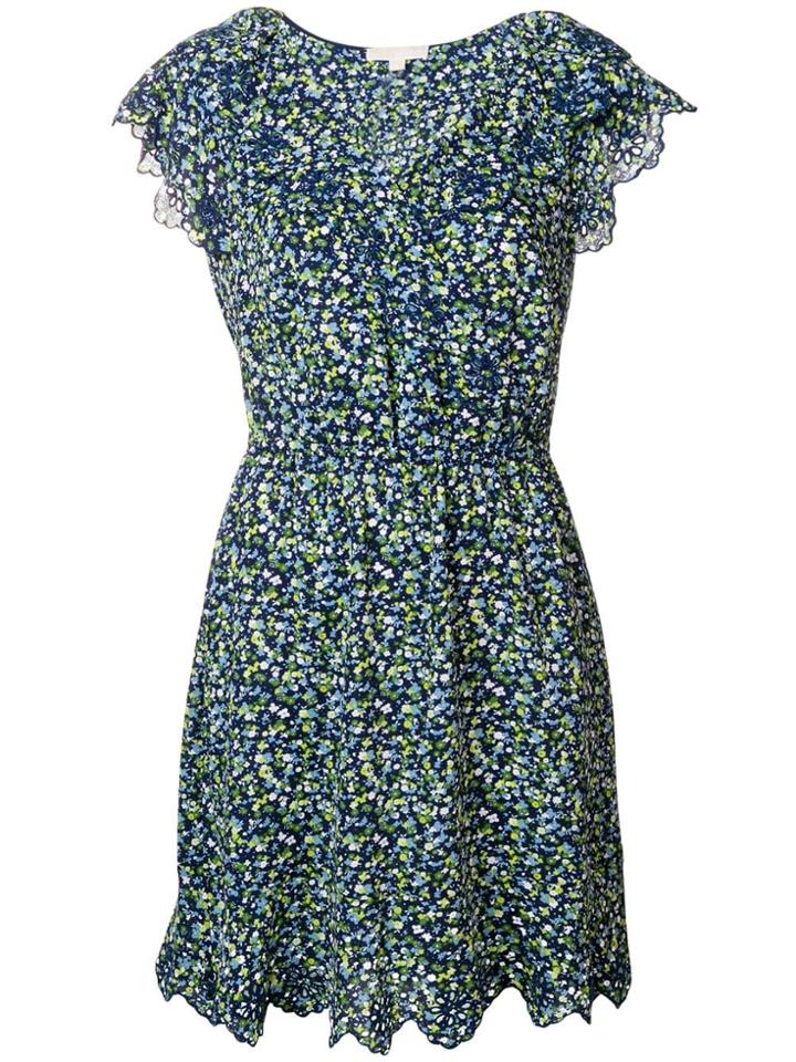 Michael Michael Kors Micro Floral Dress - Blue