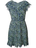 Michael Michael Kors Micro Floral Dress - Blue
