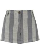 Giorgio Armani Pre-owned Striped Mini Shorts - Grey