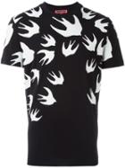 Mcq Alexander Mcqueen Swallow T-shirt, Men's, Size: S, Black, Cotton