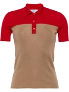 Prada Cashmere And Silk Polo Shirt - Brown