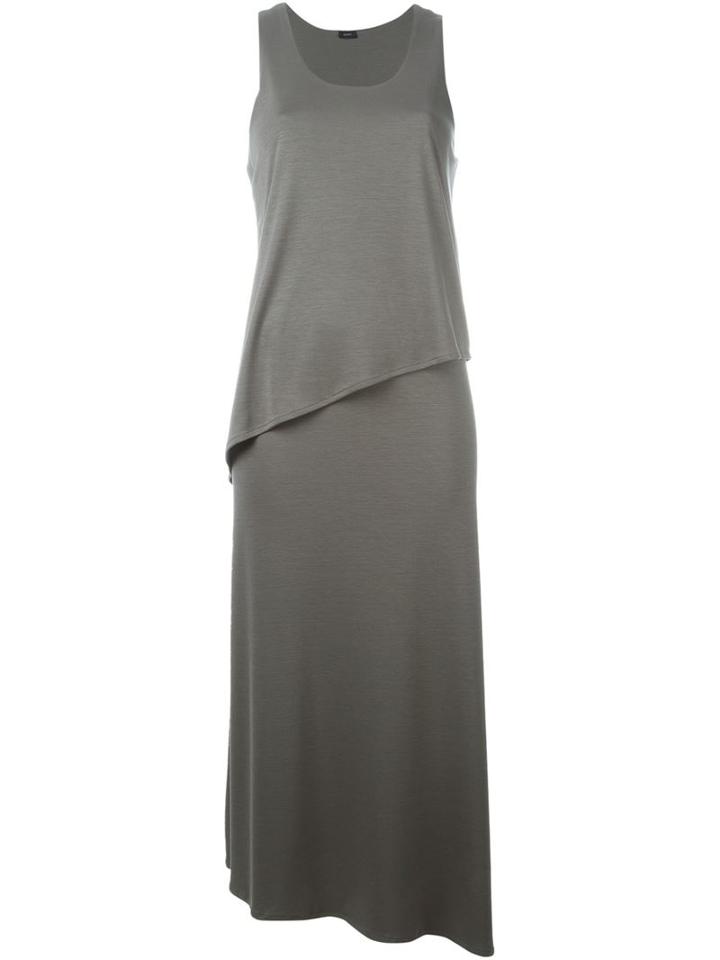 Joseph Layered Sleeveless Dress, Women's, Size: Xs, Grey, Lyocell