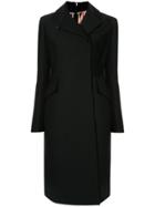 Nº21 Slim-fit Zipped Back Coat - Black