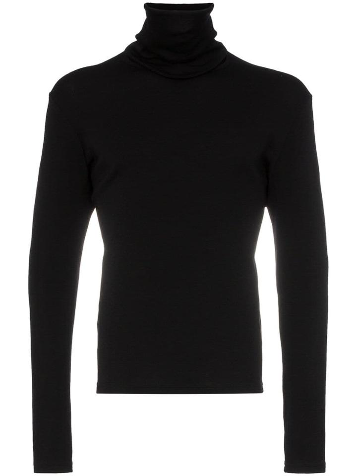 Vexed Generation Slack Neck Merino Wool Jumper - Black