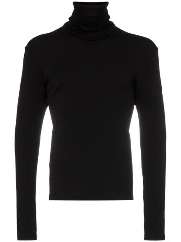 Vexed Generation Slack Neck Merino Wool Jumper - Black