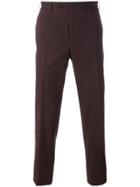 Canali Regular Trousers - Red