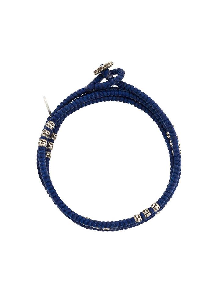M. Cohen Knotted Wrap Bracelet - Blue