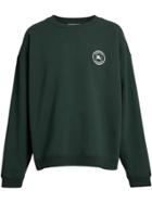 Burberry Embroidered Logo Jersey Sweatshirt - Green