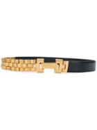 Versace Chunky Chain Belt - Black