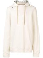 Zilver Hoodie In Organic Cotton And Contrast Hood In Recycled Nylon -