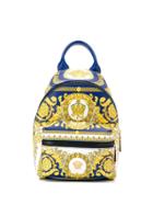 Versace Barocco Print Backpack - Blue