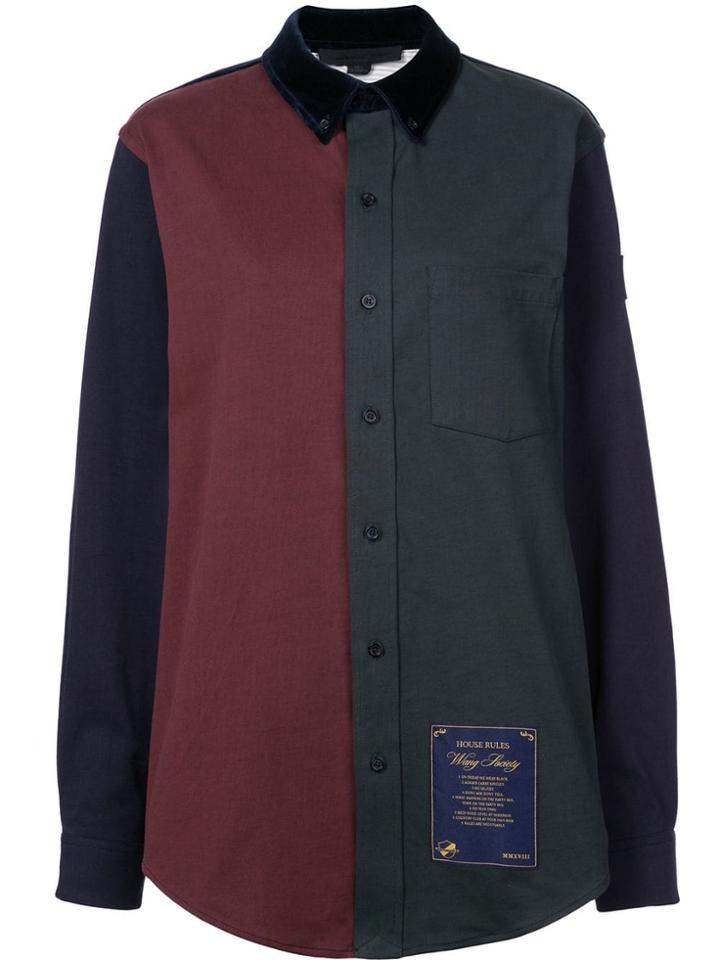Alexander Wang Colour Block Shirt - Multicolour