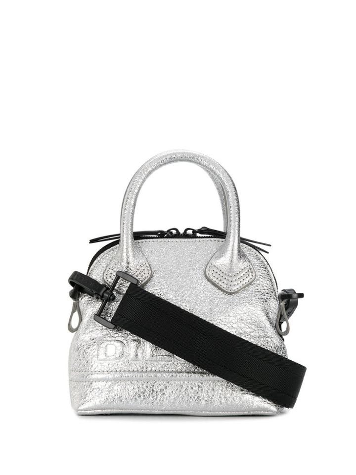 Diesel Pyaniga Metallic Mini Bag - Silver
