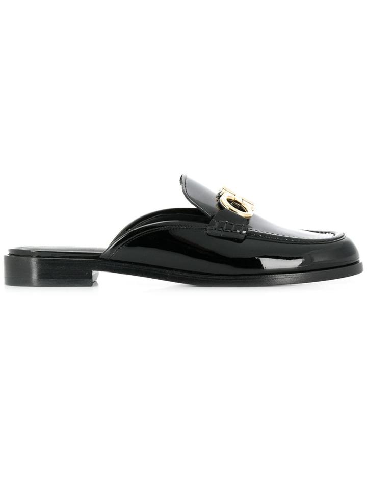 Salvatore Ferragamo Double Gancio Mules - Black