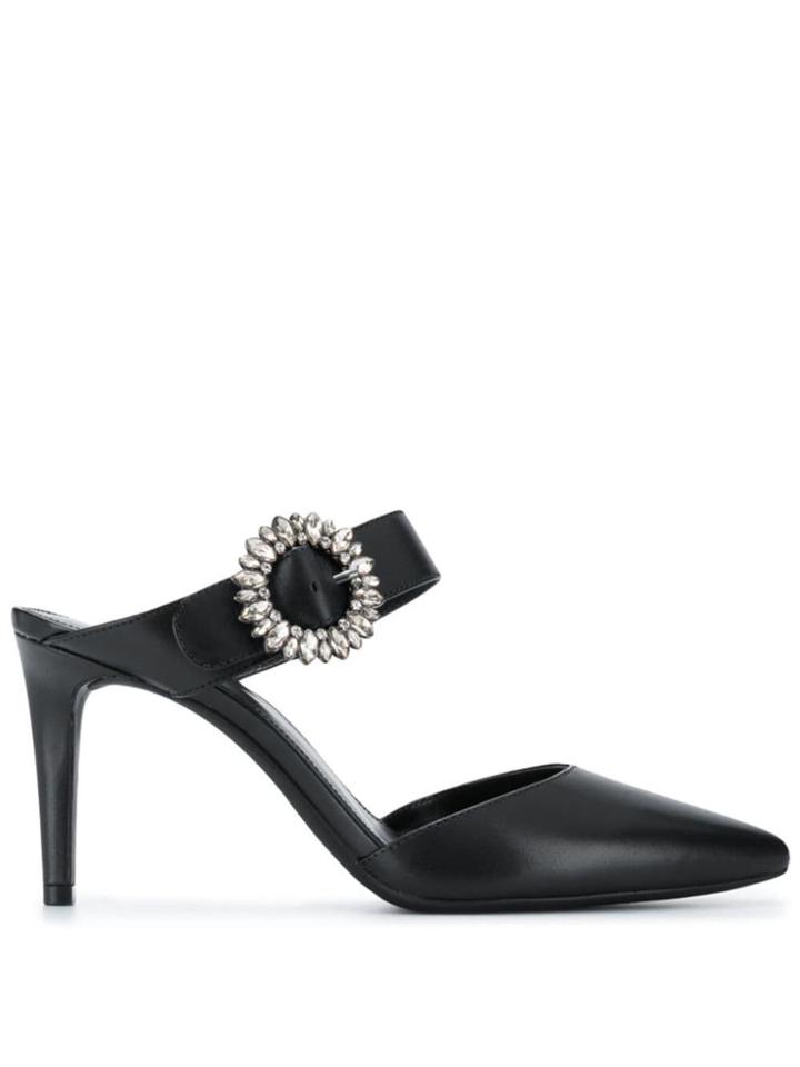 Michael Michael Kors Viola Flex Closed Toe Mules - Black
